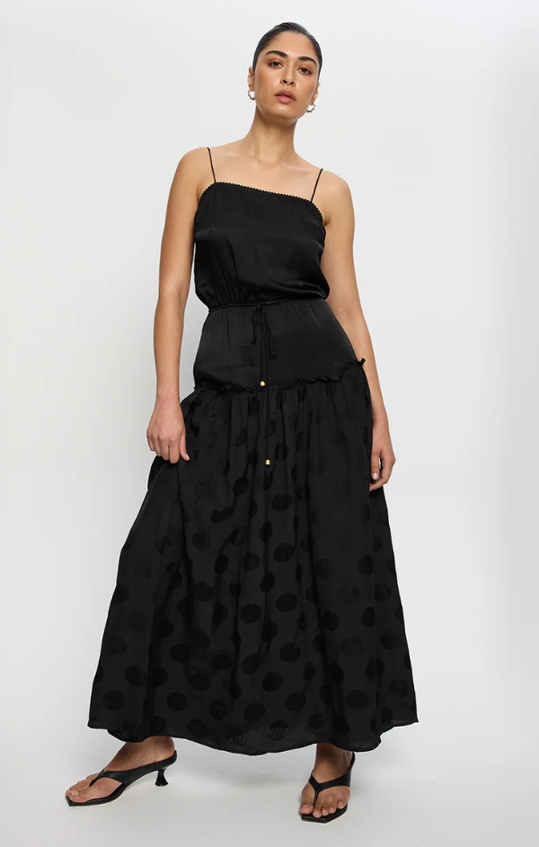 sophia satin maxi dress HELLO MOLLY The Sophia Satin Maxi Dress Pink