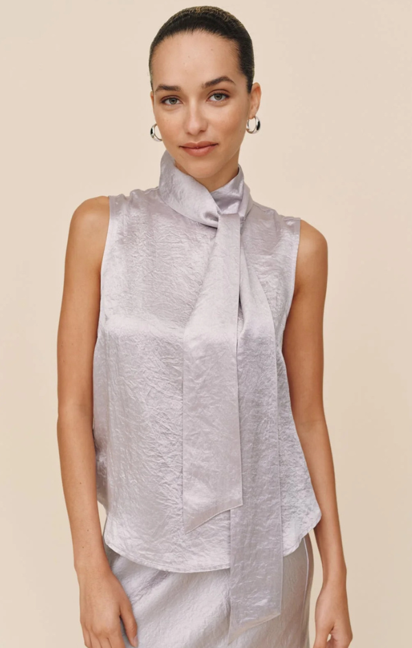 Scarf Neck Blouse