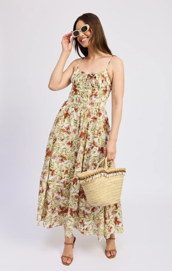 Terracotta Floral Maxi