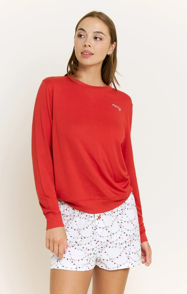 Sugar Sweetheart Long Sleeve Shortie Set