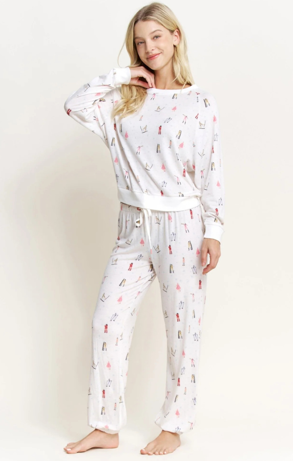 Star Seeker Long Set in Ivory Ski Girls