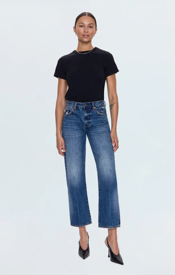 Lexi Mid Rise Bowed Straight in Artisan