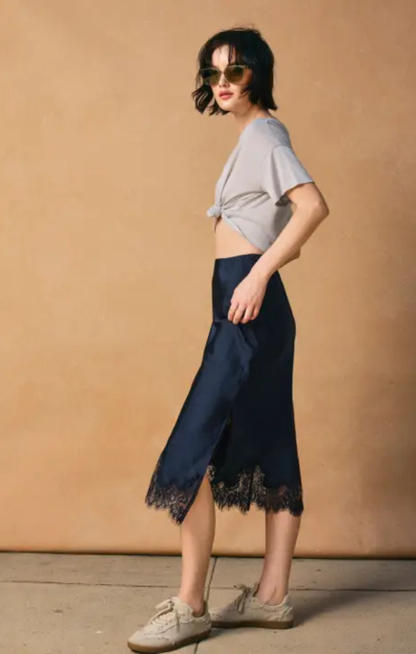 Rose Dawn Slip Skirt