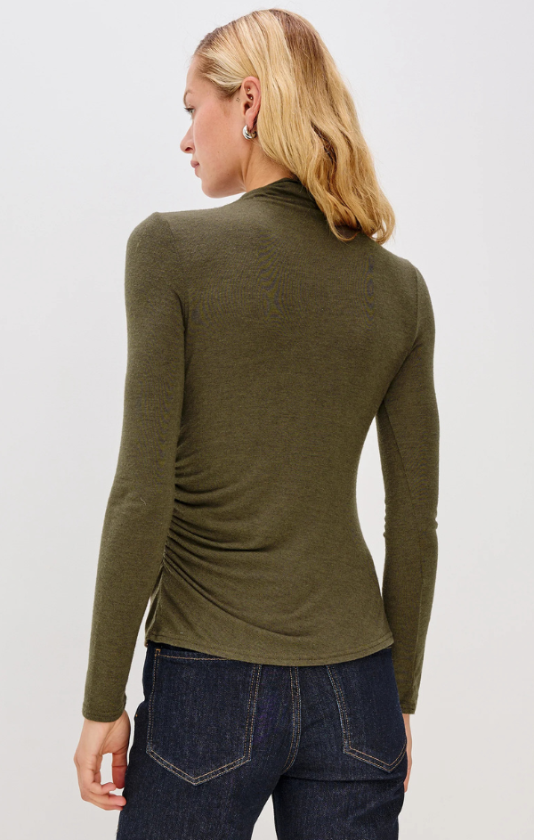 Joelle Top in Heather Olive