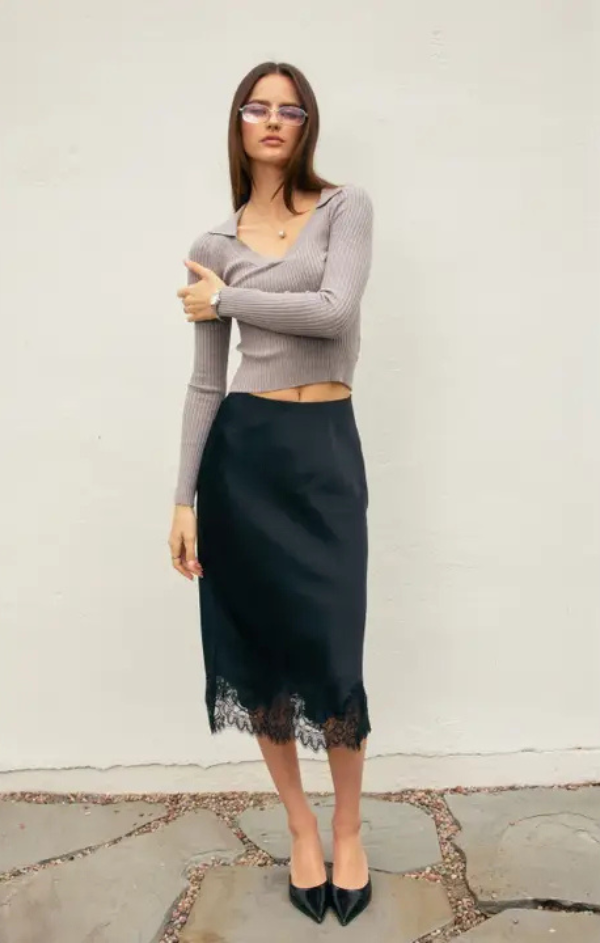 Rose Dawn Slip Skirt