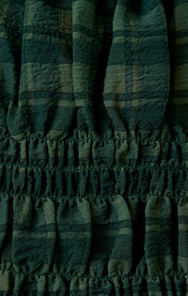 Rennes Ruffle Neck Smocked Top