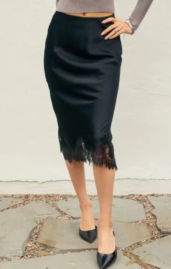 Rose Dawn Slip Skirt