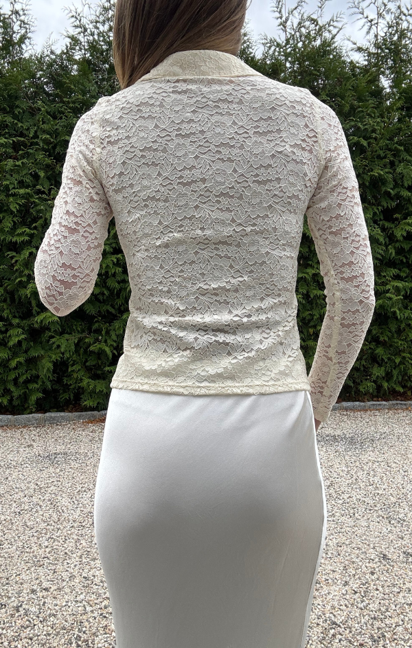 Dahlia Deep V Collar Lace Top