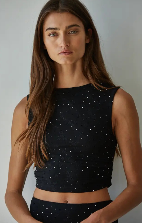 Emily Beaded Sleeveless Top