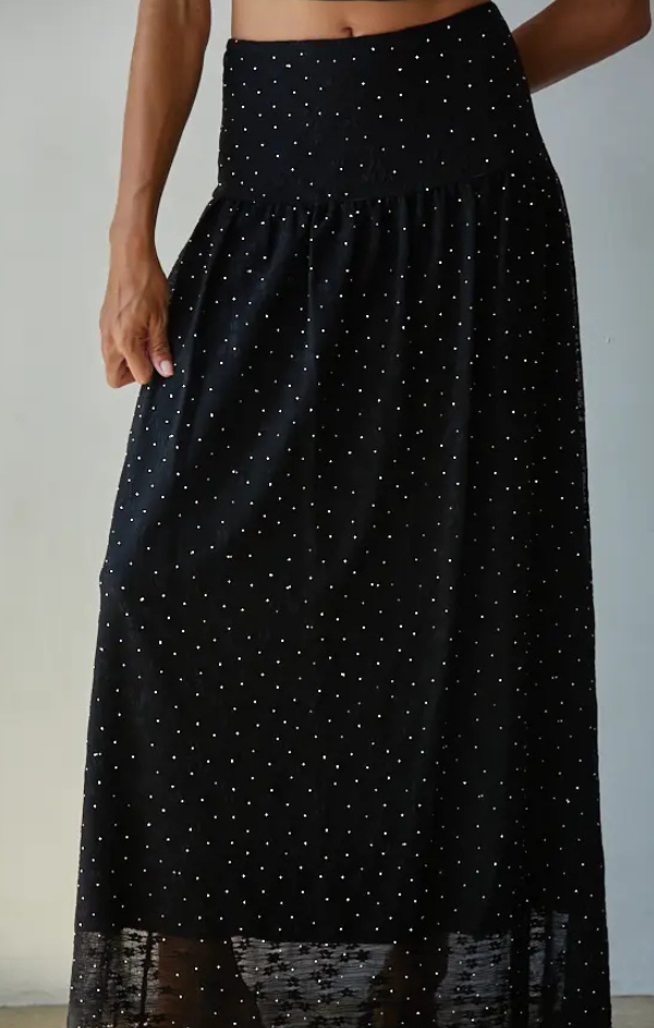 Emily Beaded Midi Skirt