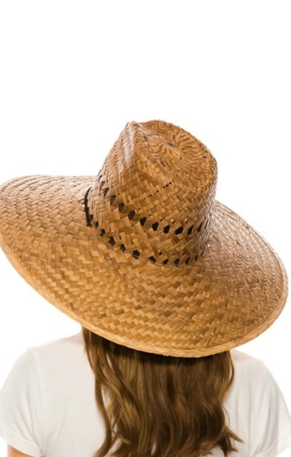 Palm Leaf Lifeguard Hat W Chin Cord