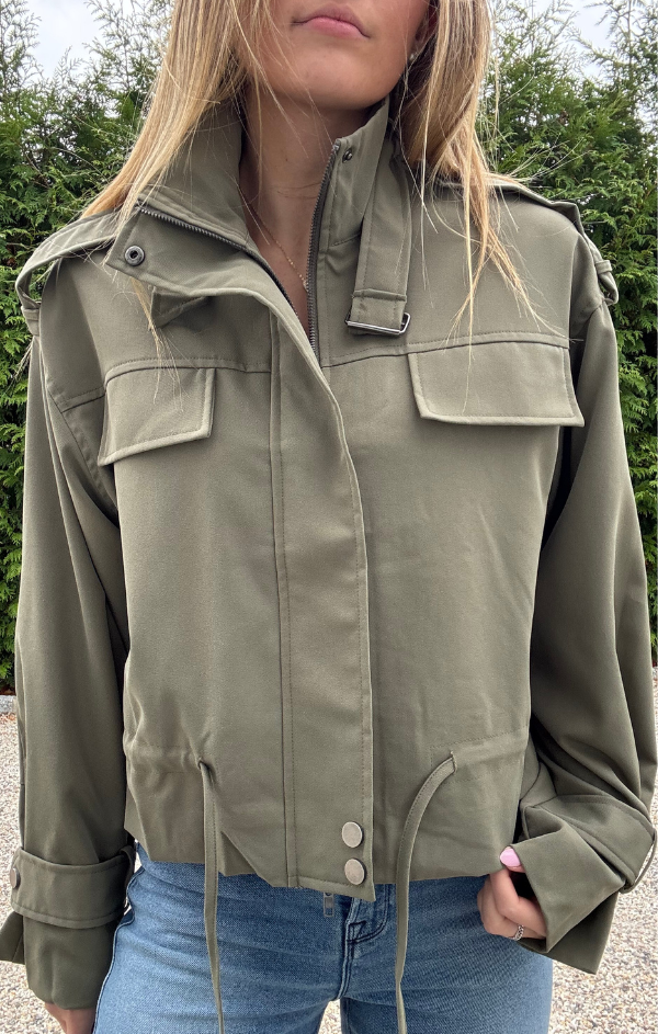 Marlene Cropped Utility Jacket