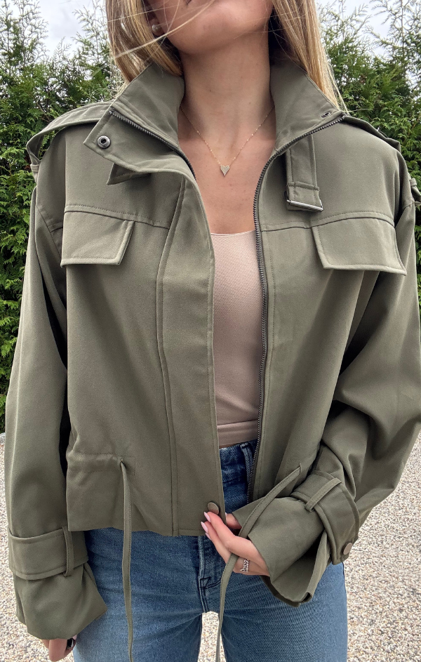 Marlene Cropped Utility Jacket