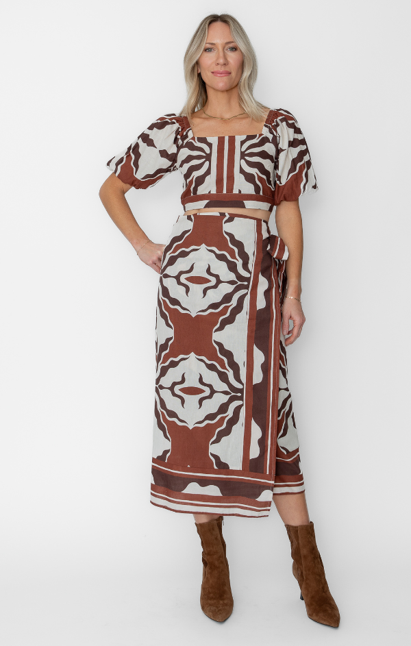 Christine Wrap Skirt