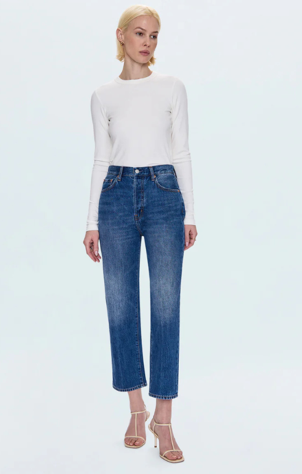 Cassie Crop Super High Rise Straight
