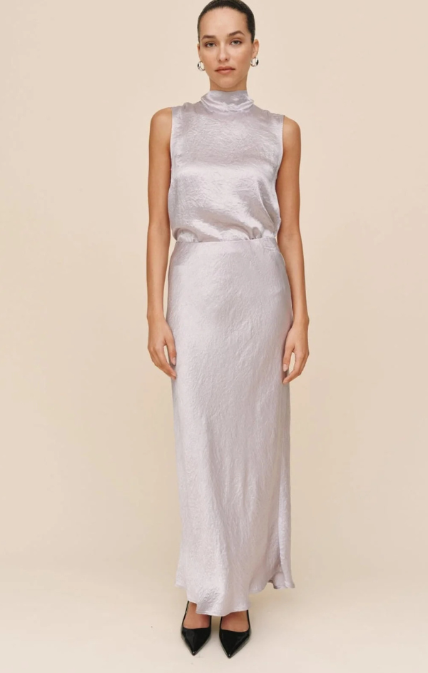 Sleek Bias Maxi Skirt