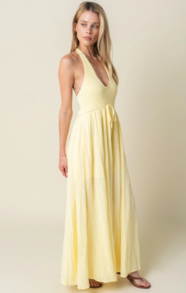 cotton halter dress Solene Cotton Halter Maxi – Mint