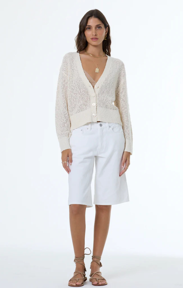 トップス N/C BOUCLE KNIT CARDIGAN Bradshaw Boucle Knit Cardigan – Mint