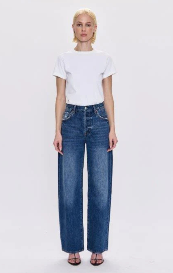 Tate High Rise Bowed Leg