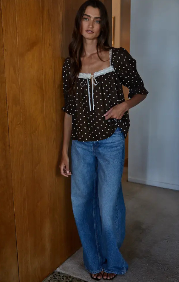 Danielle Polka Dot Top