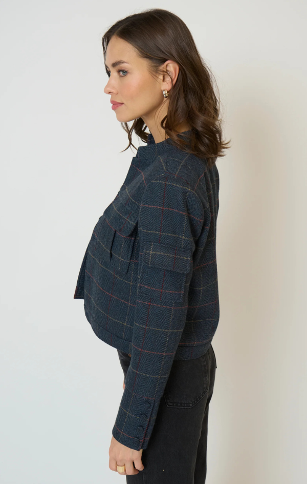 Eden Plaid Military Jacket