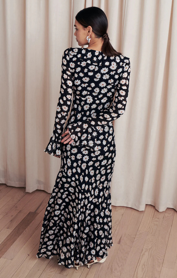 Madge Daisy Print Midi Dress