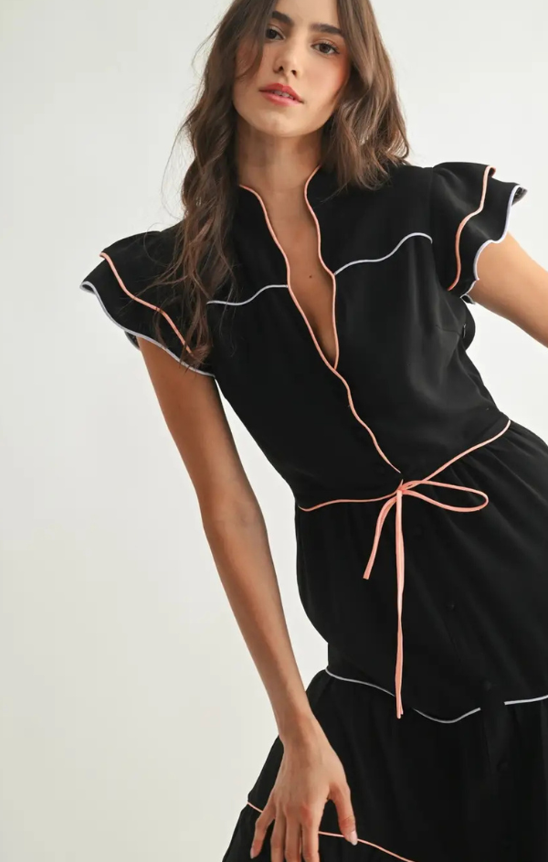 Sophisticated Tiered Maxi Dress