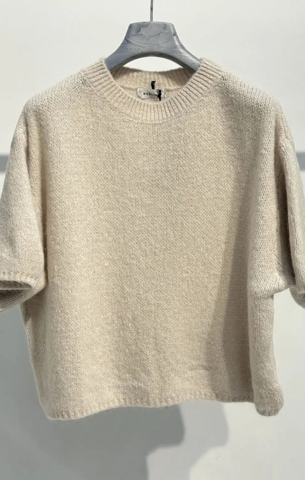Kid Mohair and Wool Pullover Sweater