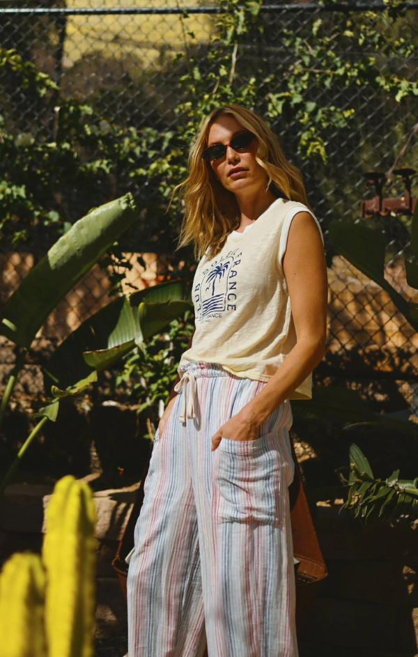 Club Soleil Cropped Muscle Tank