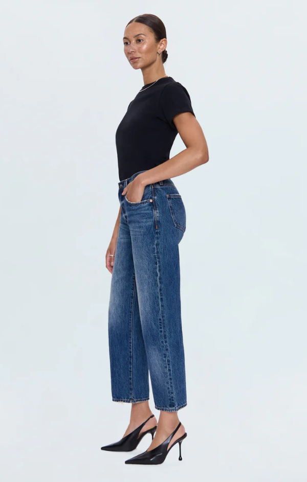 Lexi Mid Rise Bowed Straight in Artisan