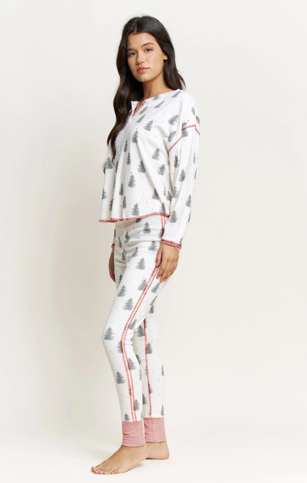 Back in Bed Long Henley Set