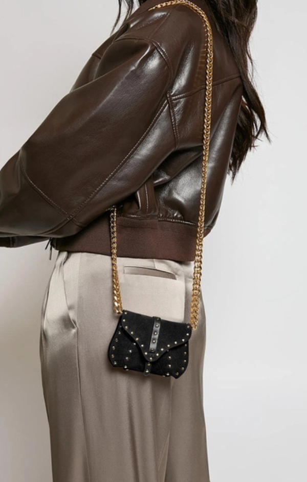 Amour Suede Micro Crossbody