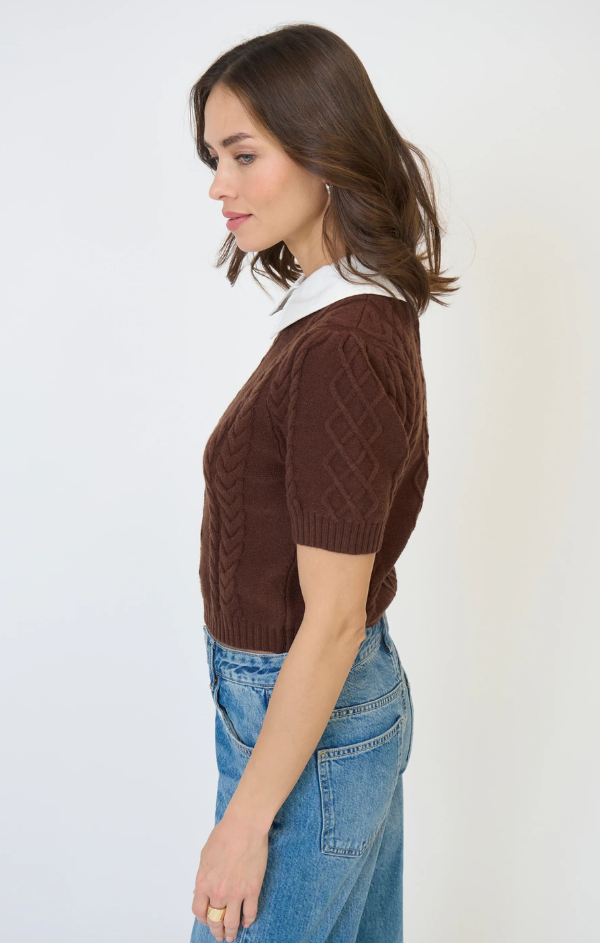 Astrid Twofer Poof Sleeve Polo