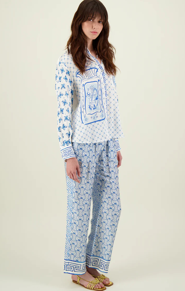 Isabel Printed Shirt in Amalfi Coast