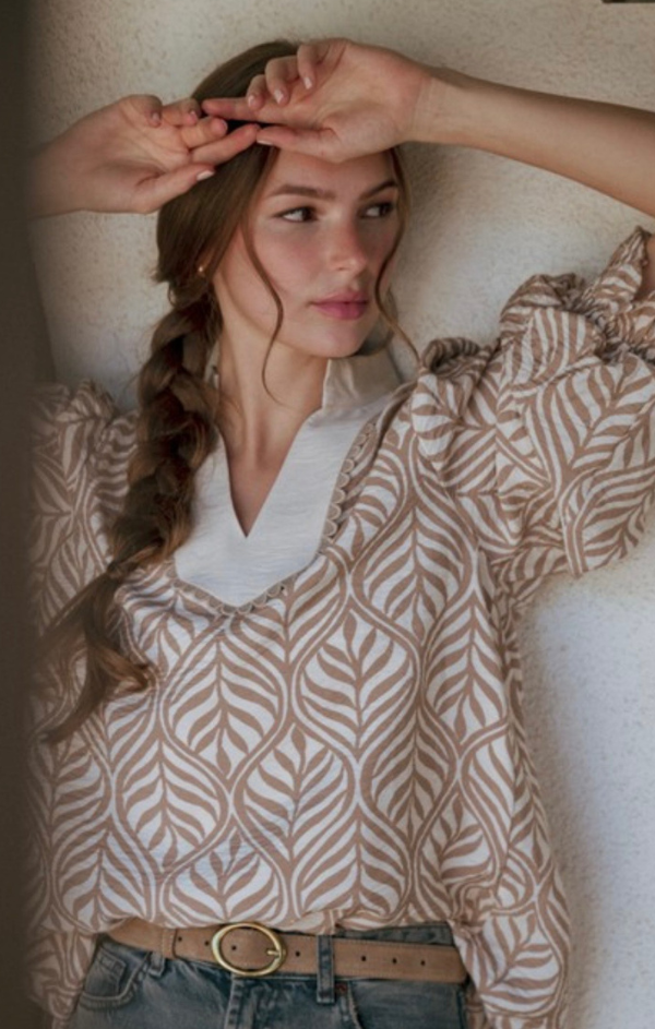 Zahra Blouson Sleeve Top