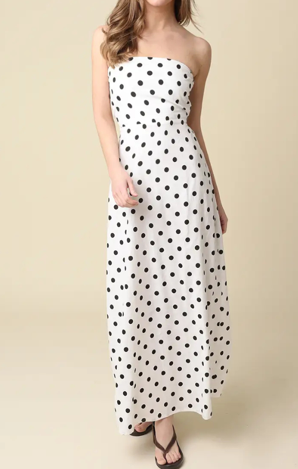slim fit dress slacks DF Cotton Maxi Dress Full Sleeves – designerfriday main image 1