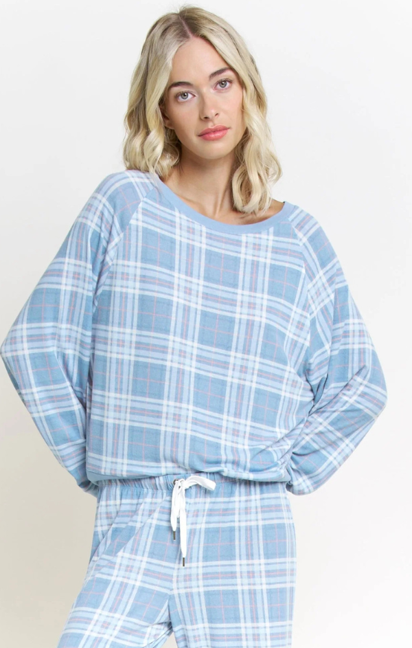 Star Seeker Long Set in Chambray Plaid