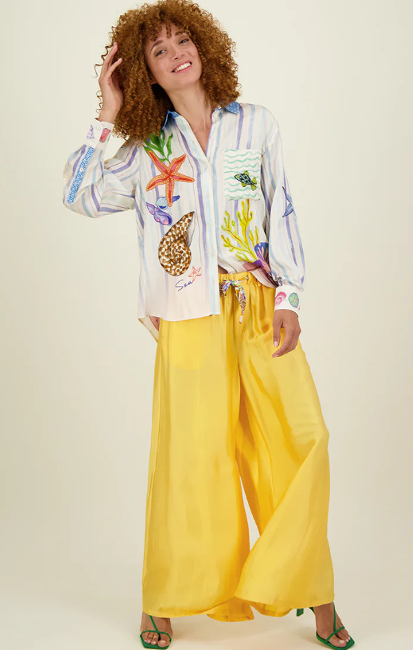 Isabel Printed Shirt in Magic Ocean