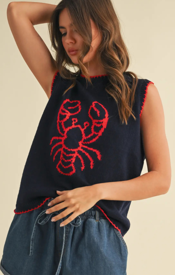 Rocky Lobster Knit Top