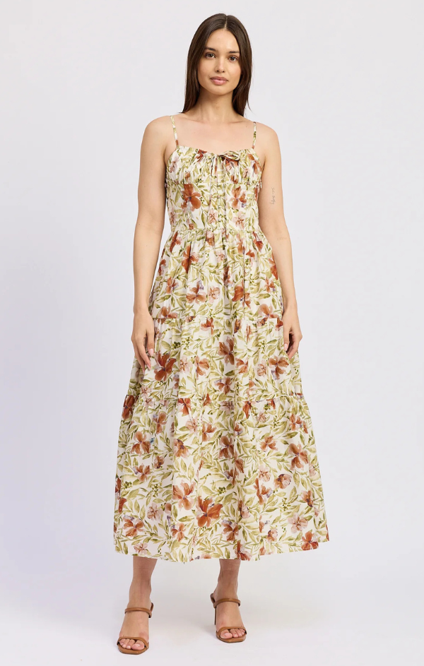 Terracotta Floral Maxi