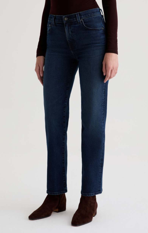 Brinley Mid Rise Straight in Midnight Sun