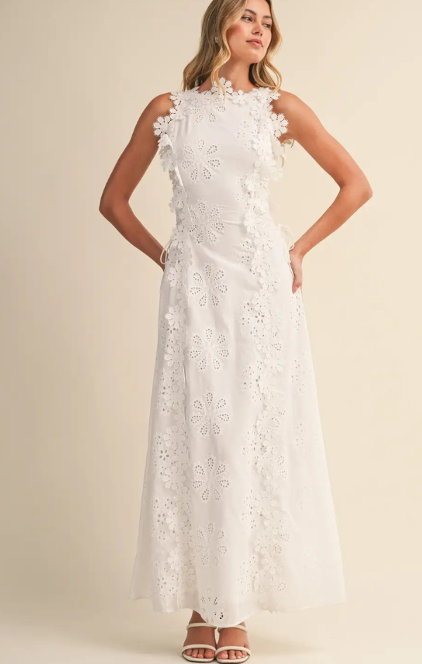 Precious Petals Applique Maxi Dress