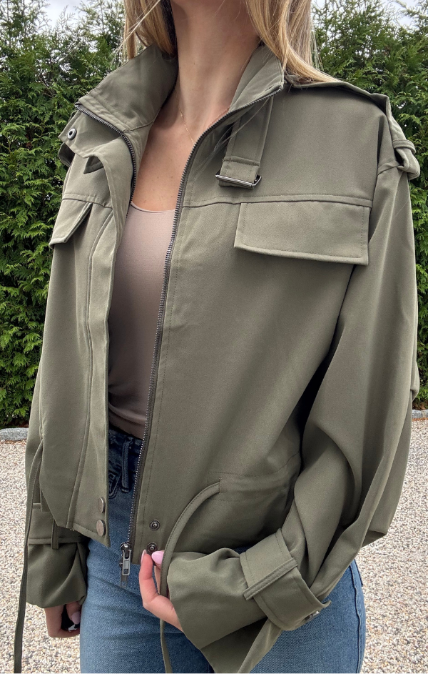 Marlene Cropped Utility Jacket
