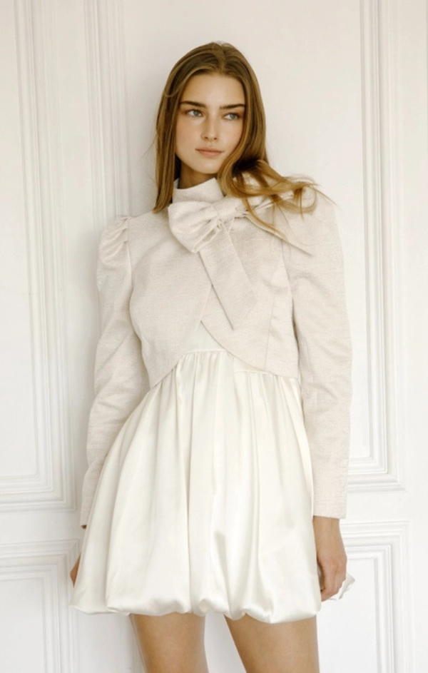 Statement Bow Structured Top