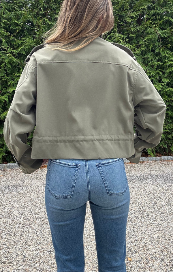 Marlene Cropped Utility Jacket