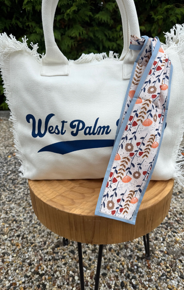 West Palm Beach Graphic Canvas Tote