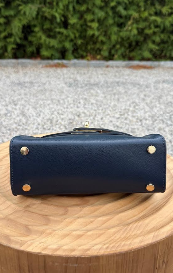 Mellina Italian Leather Structured Handbag