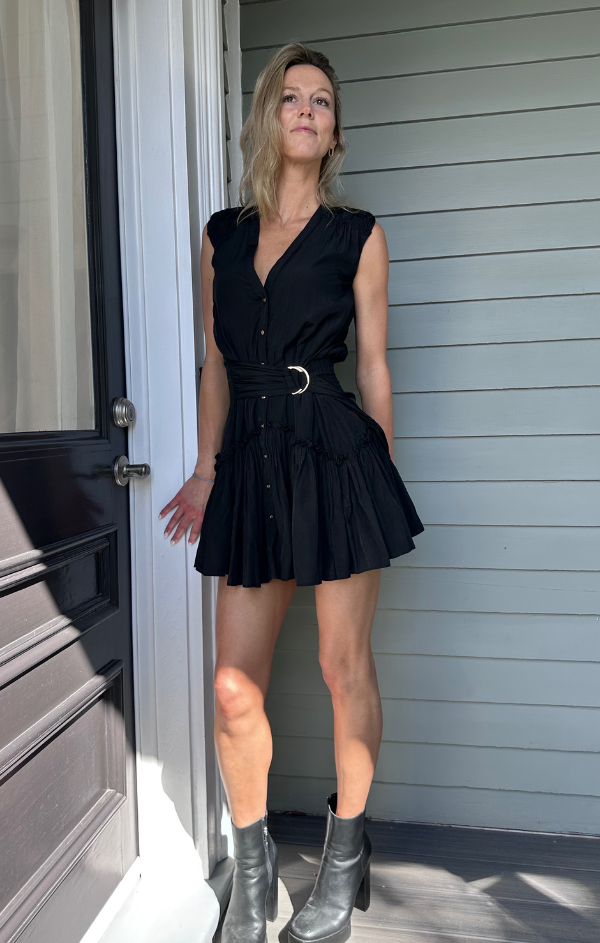 Bridget Belted Mini Dress