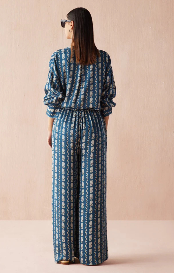 Ezra Blouse in Nico Indigo