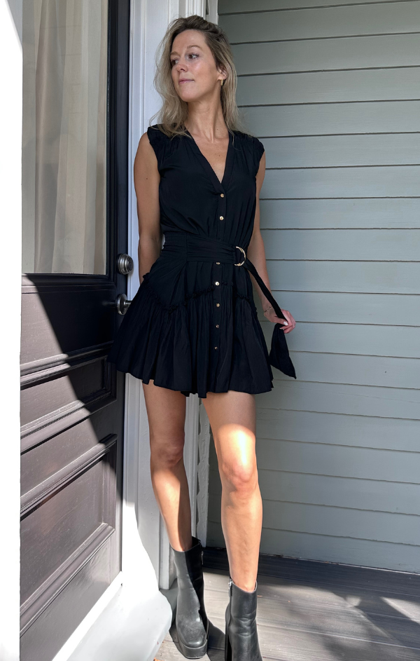 Bridget Belted Mini Dress